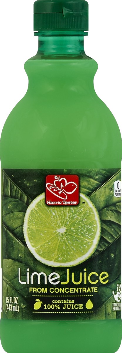 slide 4 of 4, Harris Teeter 100% Lime Juice - 15 oz, 15 oz