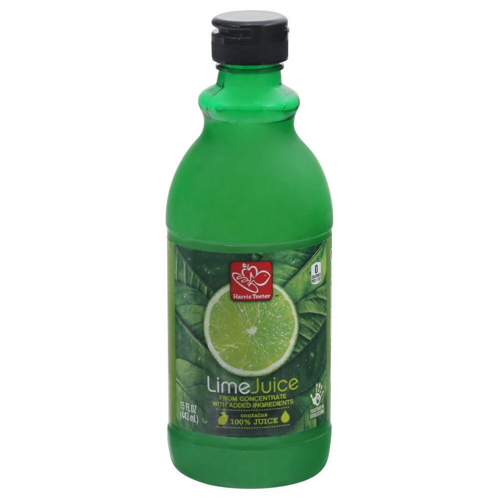 slide 1 of 4, Harris Teeter 100% Lime Juice - 15 oz, 15 oz