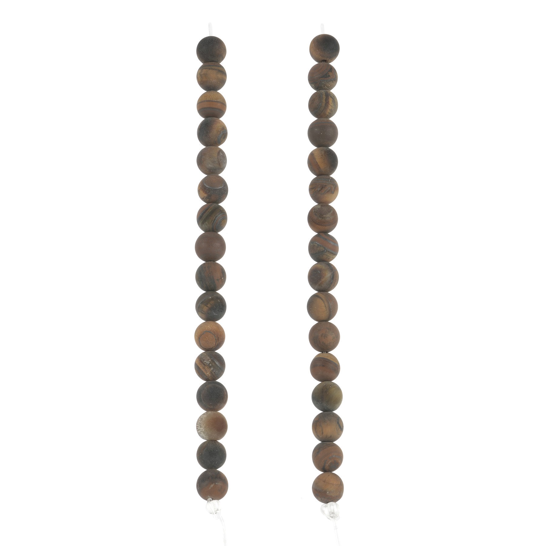 slide 2 of 3, Brown Matte Tigereye Round Beads, 8mm By Bead Landing, 8mm