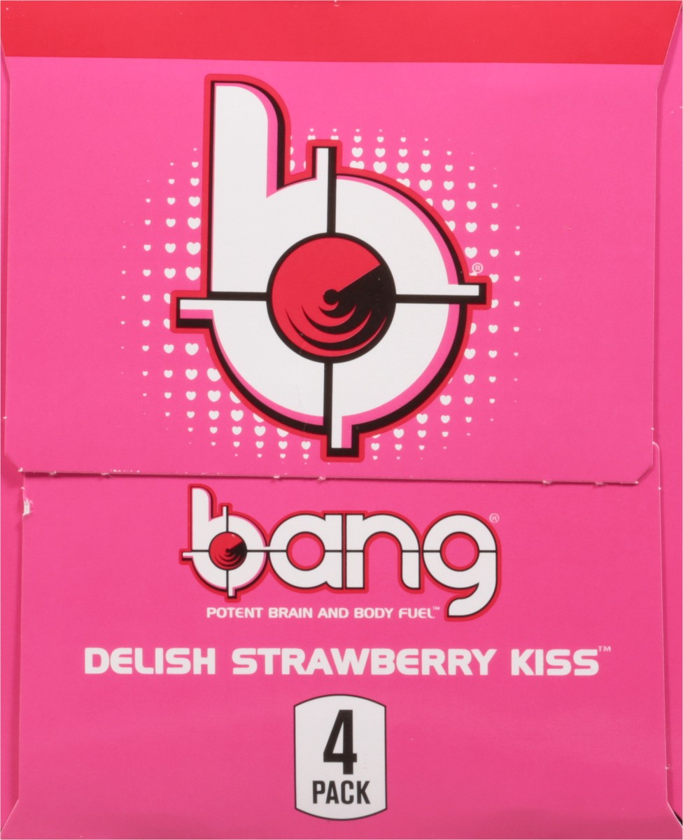 slide 2 of 9, Bang Delish Strawberry Kiss Energy Drink - 4 ct, 4 ct