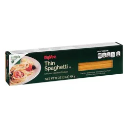 Hy-vee Enriched Macaroni Product, Thin Spaghetti - 16 oz
