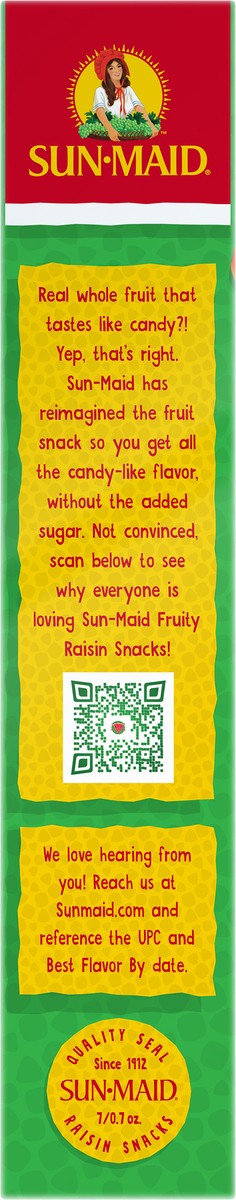 slide 4 of 8, Sun-Maid Fruity Raisin Snacks Sour Watermelon 7-Count Box/.7oz Pouches, 7 ct