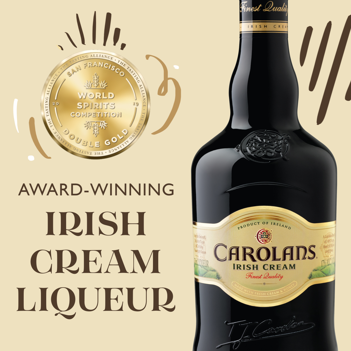 slide 13 of 25, Carolans Irish Cream Liqueur, 750 ml