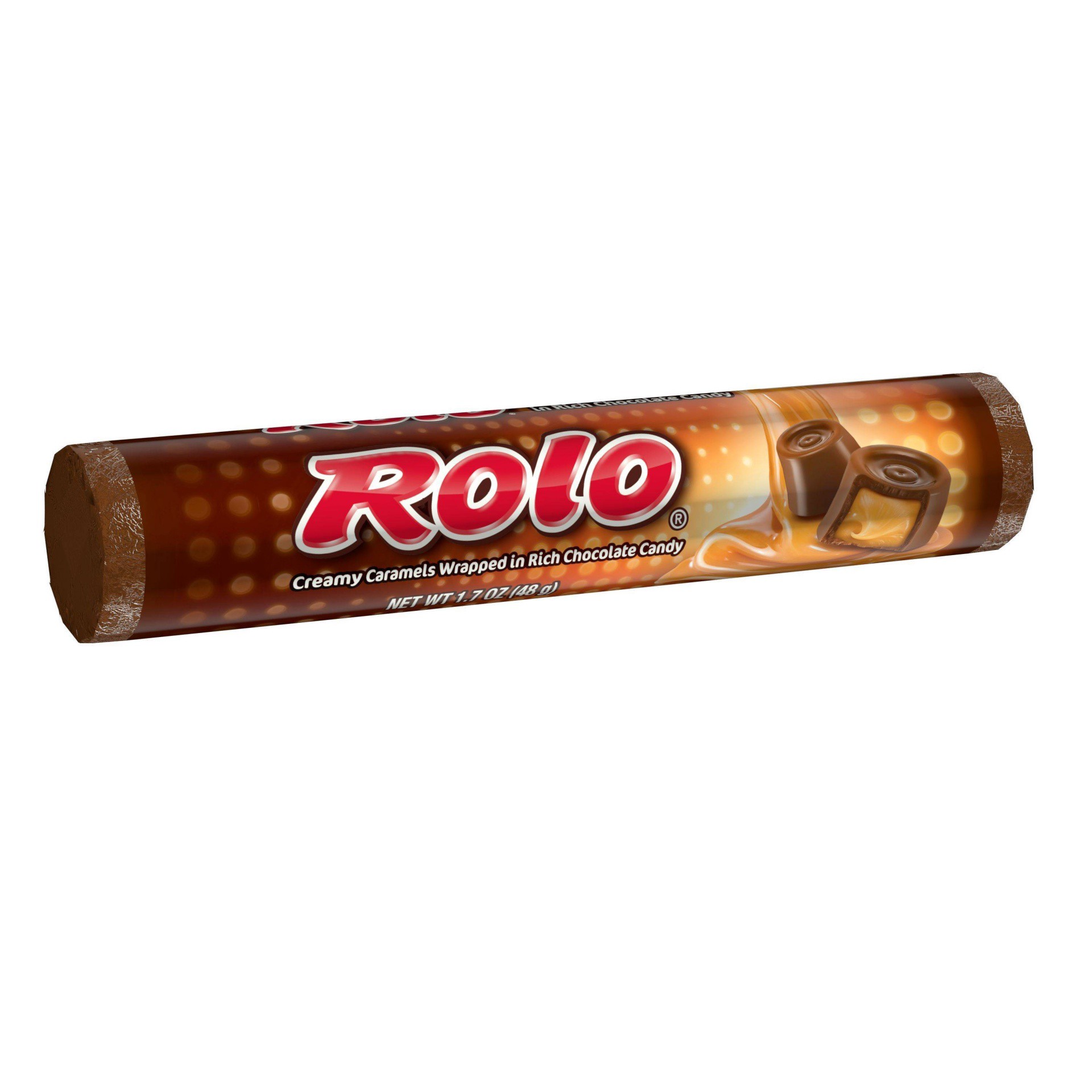 slide 1 of 4, Rolo Rich Chocolate Caramels Candy Roll, 1.7 oz, 1.7 oz