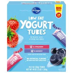 Kroger Strawberry And Blueberry Yogurt Tubes