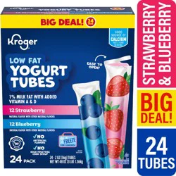 Kroger Strawberry And Blueberry Yogurt Tubes
