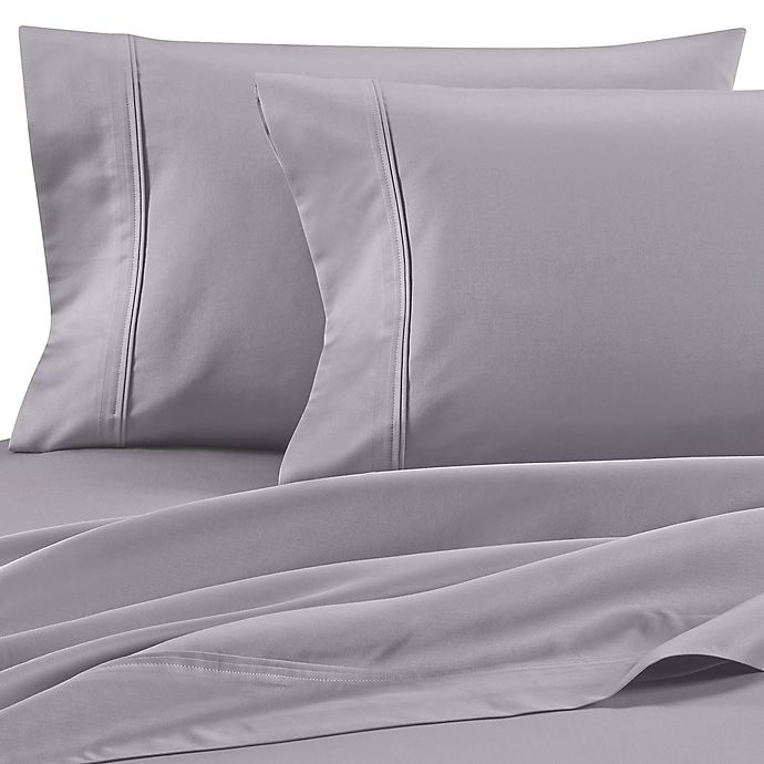 slide 1 of 6, Wamsutta Dream Zone 850-Thread-Count PimaCott Twin XL Sheet Set - Grey, 1 ct