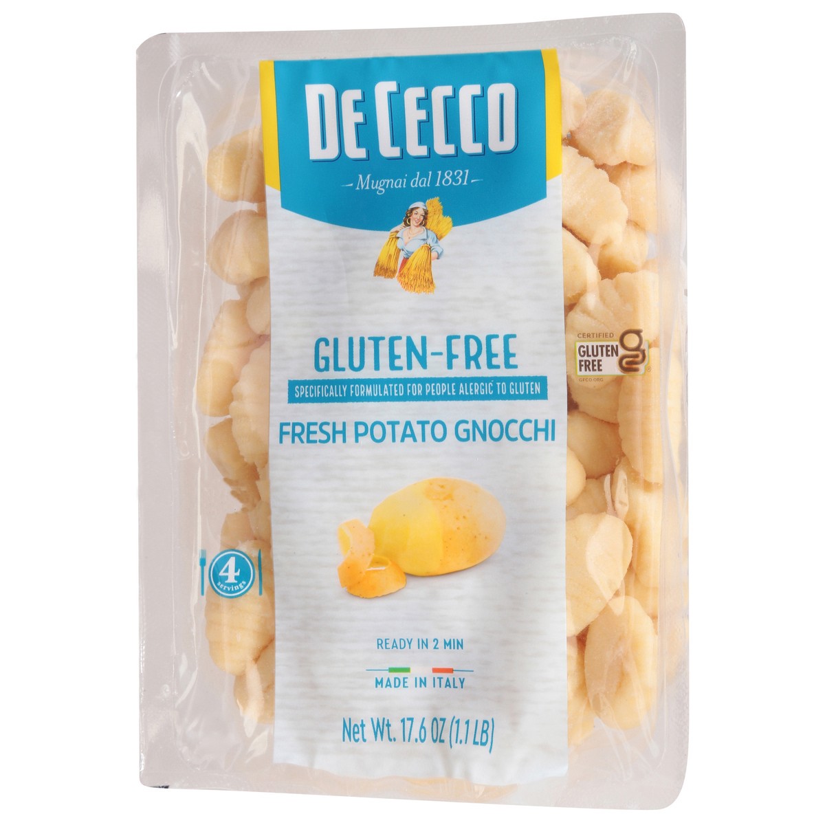 slide 7 of 9, De Cecco Dececco Gluten Free Gnocchi - 1.1 Lb, 1.1 lb