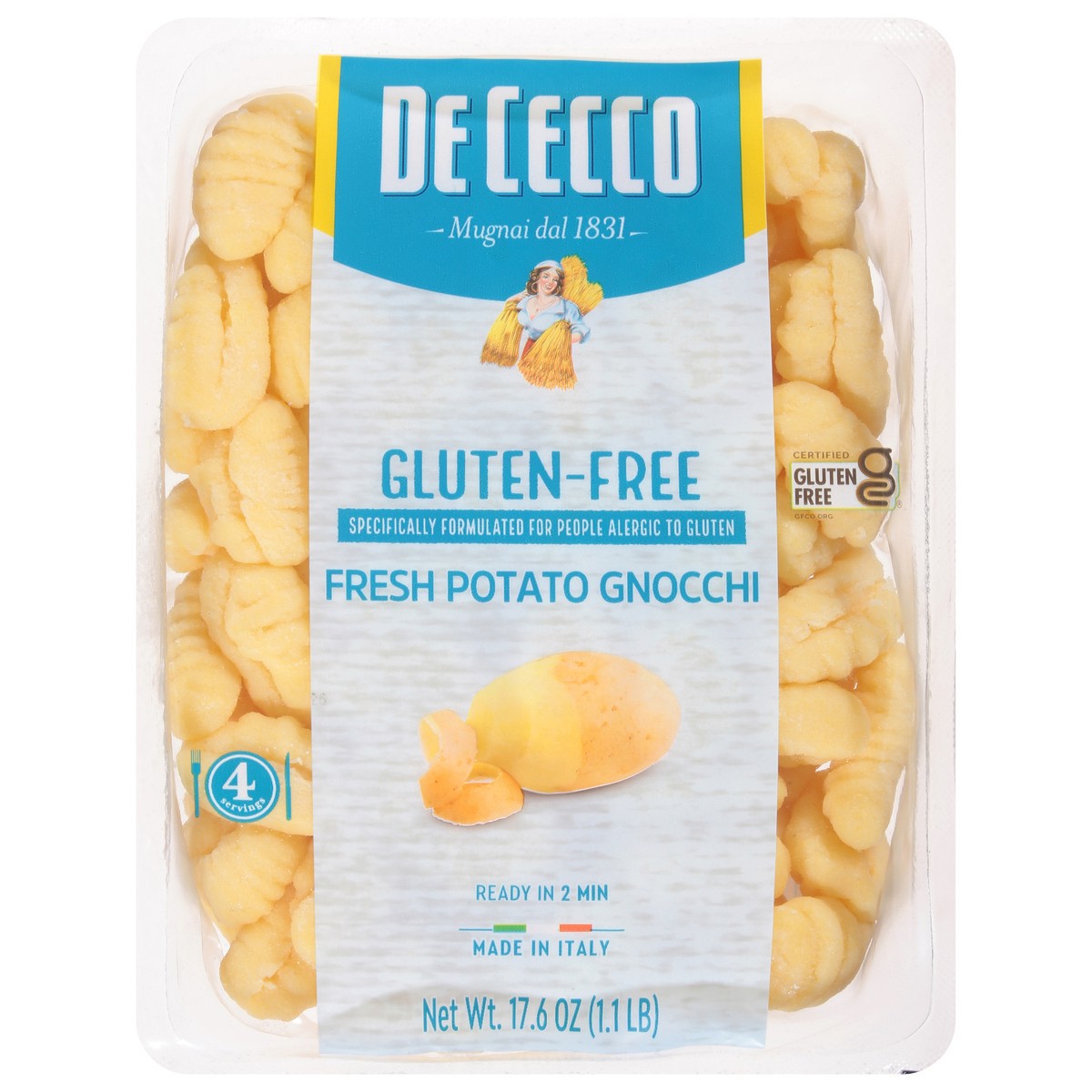 slide 1 of 9, De Cecco Dececco Gluten Free Gnocchi - 1.1 Lb, 1.1 lb