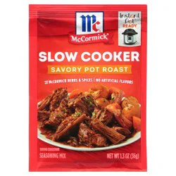 McCormick Slow Cooker Savory Pot Roast Seasoning Mix, 1.3 oz