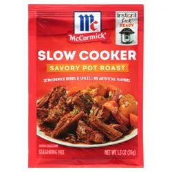 McCormick Slow Cooker Savory Pot Roast Seasoning Mix, 1.3 oz
