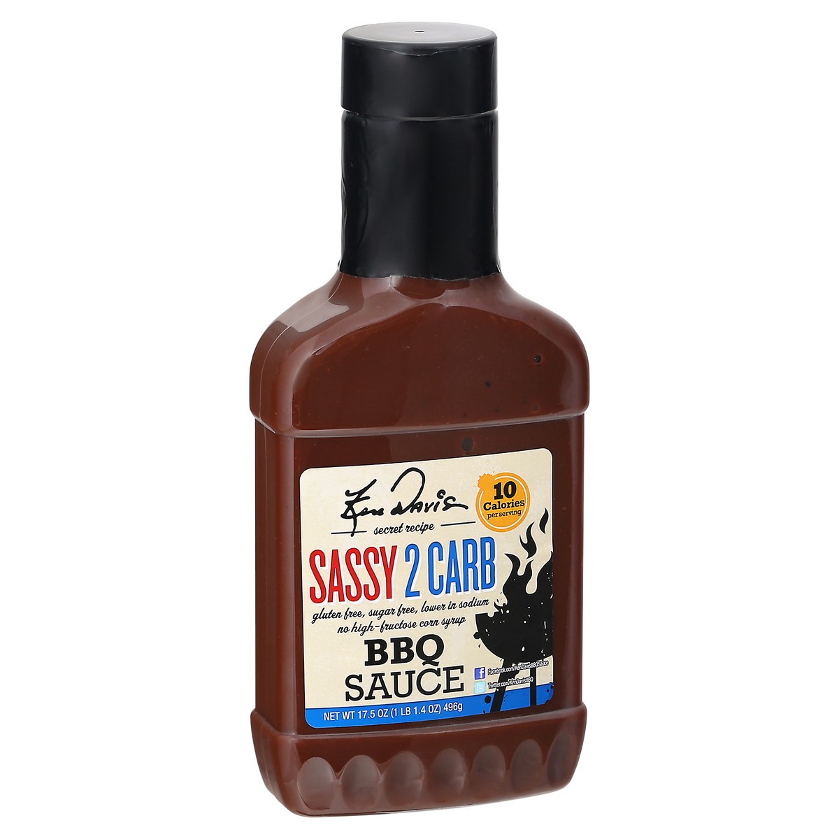 slide 4 of 9, Ken Davis 2 Carb Sweet & Sassy Bar-B-Q Sauce 17.5 oz, 17.5 oz