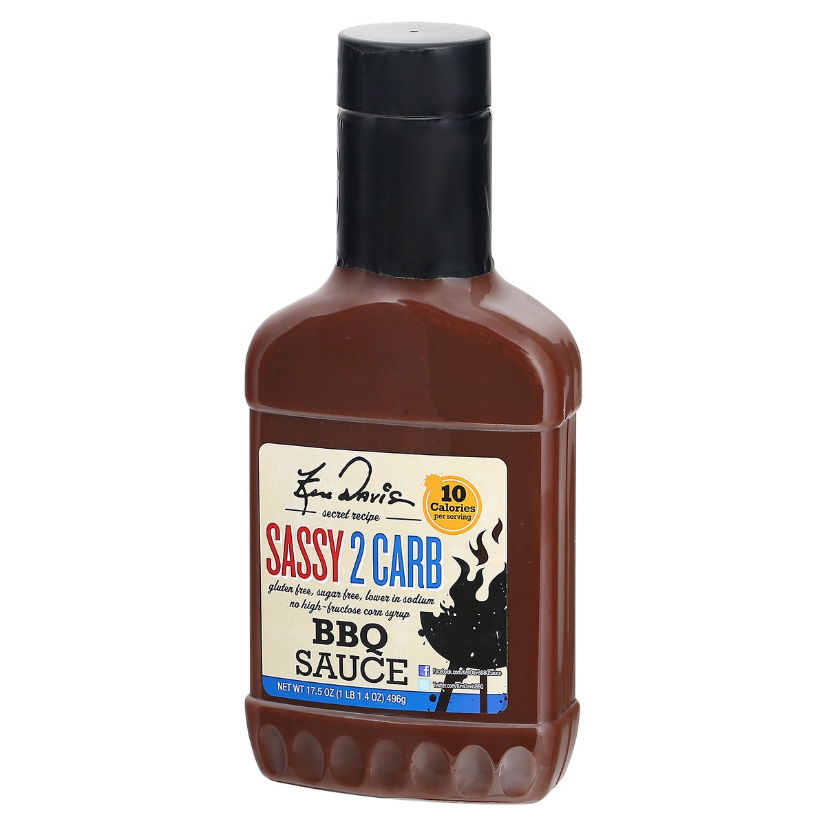 slide 7 of 9, Ken Davis 2 Carb Sweet & Sassy Bar-B-Q Sauce 17.5 oz, 17.5 oz