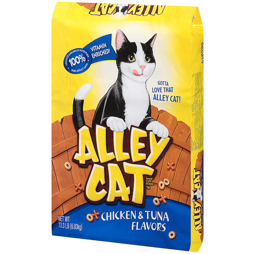 slide 3 of 3, Alley Cat Chicken Tuna Flavors Cat Food, 13.3 lb
