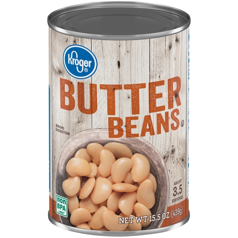 slide 1 of 1, Kroger Butter Beans, 15.25 oz