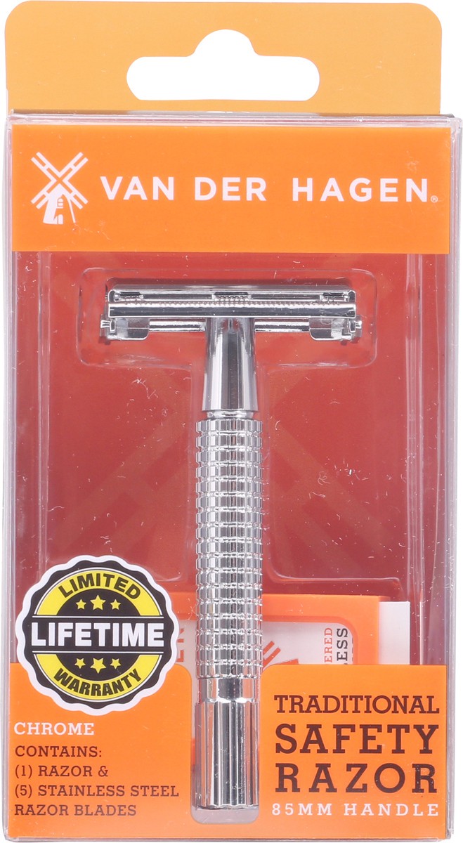 slide 1 of 11, Van Der Hagen Traditional Safety Razor, 1 ct