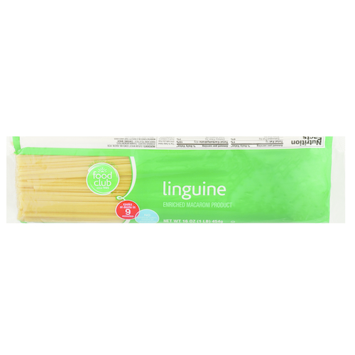 slide 1 of 1, Food Club Enriched Macaroni Product, Linguine, 16 oz
