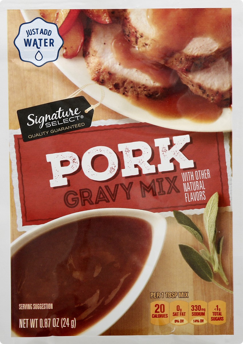 slide 6 of 9, Signature Select Pork Gravy Mix 0.87 oz, 0.87 oz