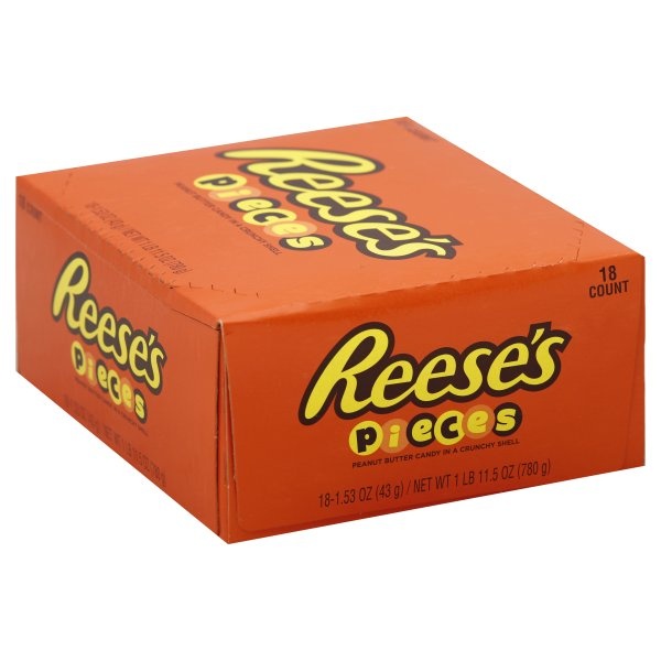 slide 1 of 4, Reese's Pieces Peanut Butter Candy (Bulk), 18 ct; 1 lb