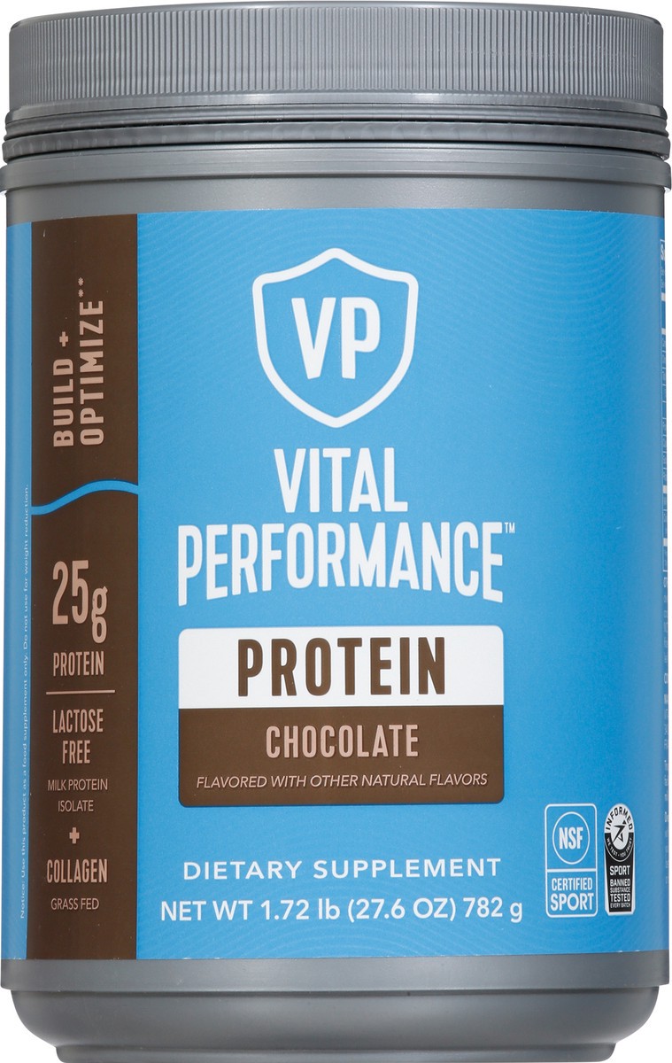 slide 8 of 9, Vital Performance Chocolate Protein Powder 1.72 lb, 1 ct