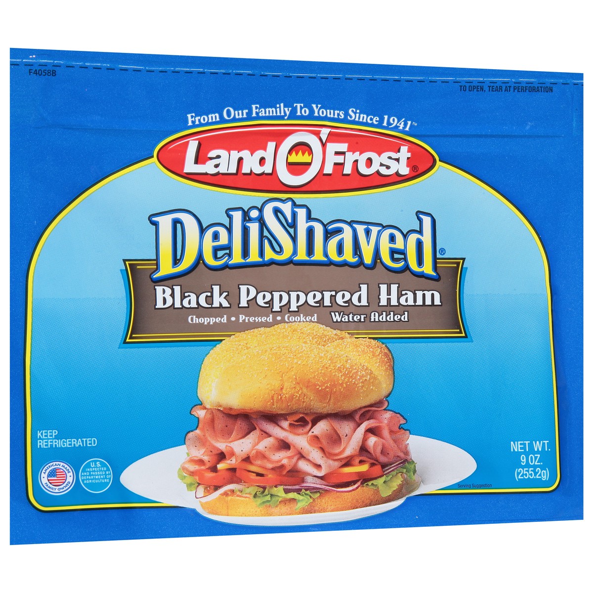 slide 13 of 13, Land O' Frost DeliShaved Black Peppered Ham 9 oz, 9 oz