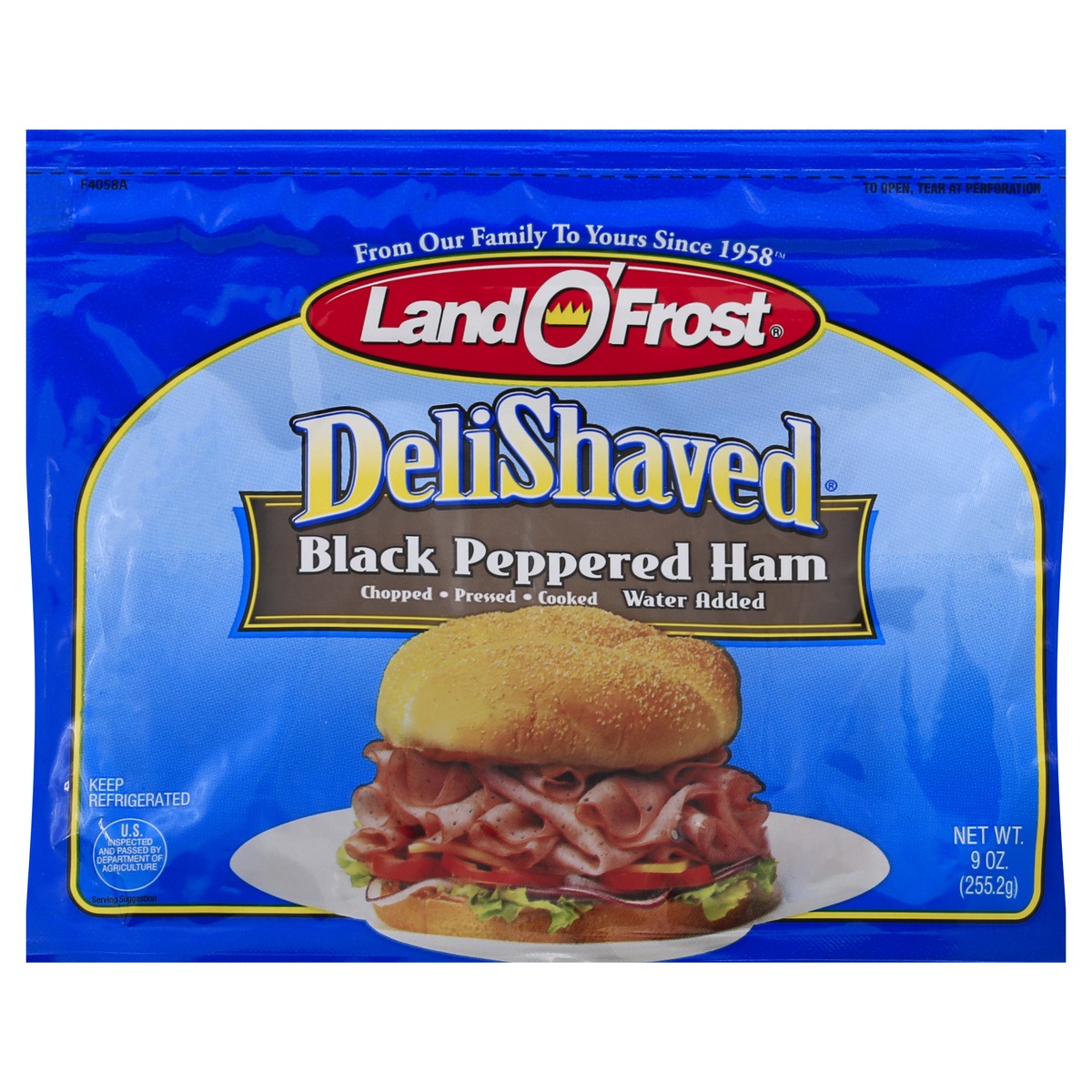 Land O' Frost Deli Shaved Black Peppered Ham 9 oz | Shipt