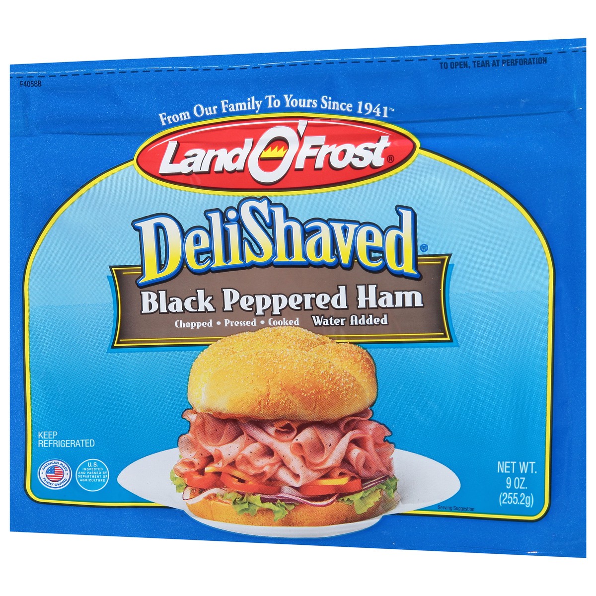 slide 3 of 13, Land O' Frost DeliShaved Black Peppered Ham 9 oz, 9 oz