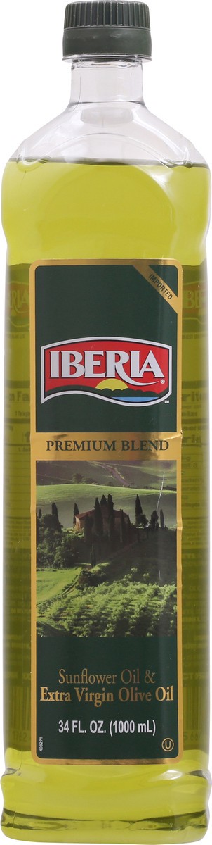 slide 1 of 9, Iberia Premium Blend Sunflower Oil & Extra Virgin Olive Oil 34 fl oz Bottle, 34 fl oz