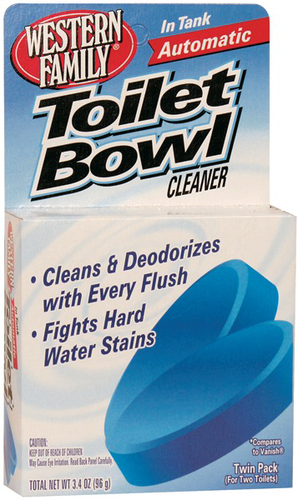 slide 1 of 1, Western Family Bwl Cleaner Blue Twin Tab, 3.4 oz