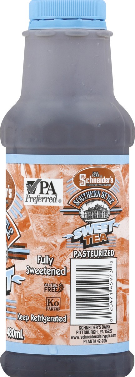slide 4 of 9, SCHNEIDER VALLY DAIRY Schneider Southern Style Sweet Tea- 16 oz, 16 oz
