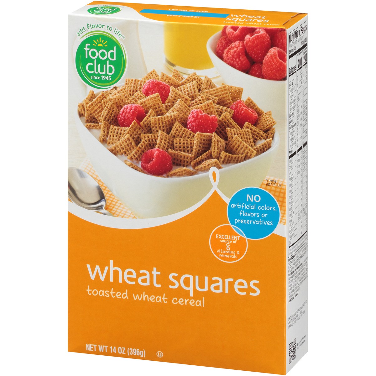 slide 3 of 10, Food Club Wheat Squares Toasted Wheat Cereal, 14 oz