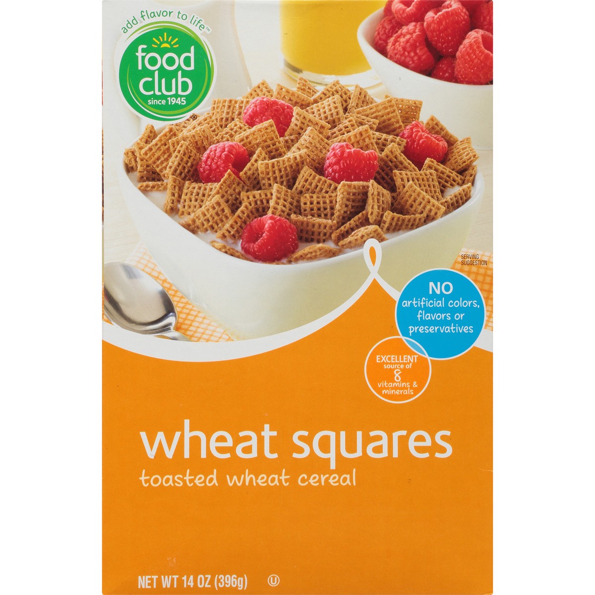 slide 9 of 10, Food Club Wheat Squares Toasted Wheat Cereal, 14 oz