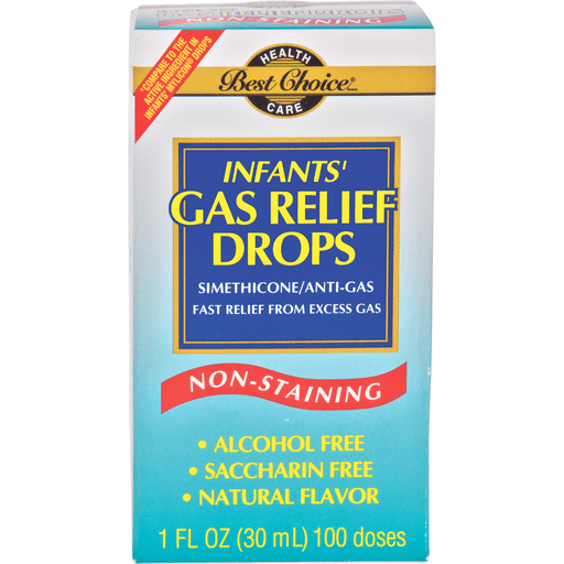 slide 1 of 1, Best Choice Non-Staining Infants Gas Relief Drops, 1 oz