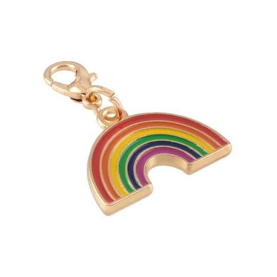 slide 1 of 3, Rainbow Charm By Bead Landing, 13 mm charm size
