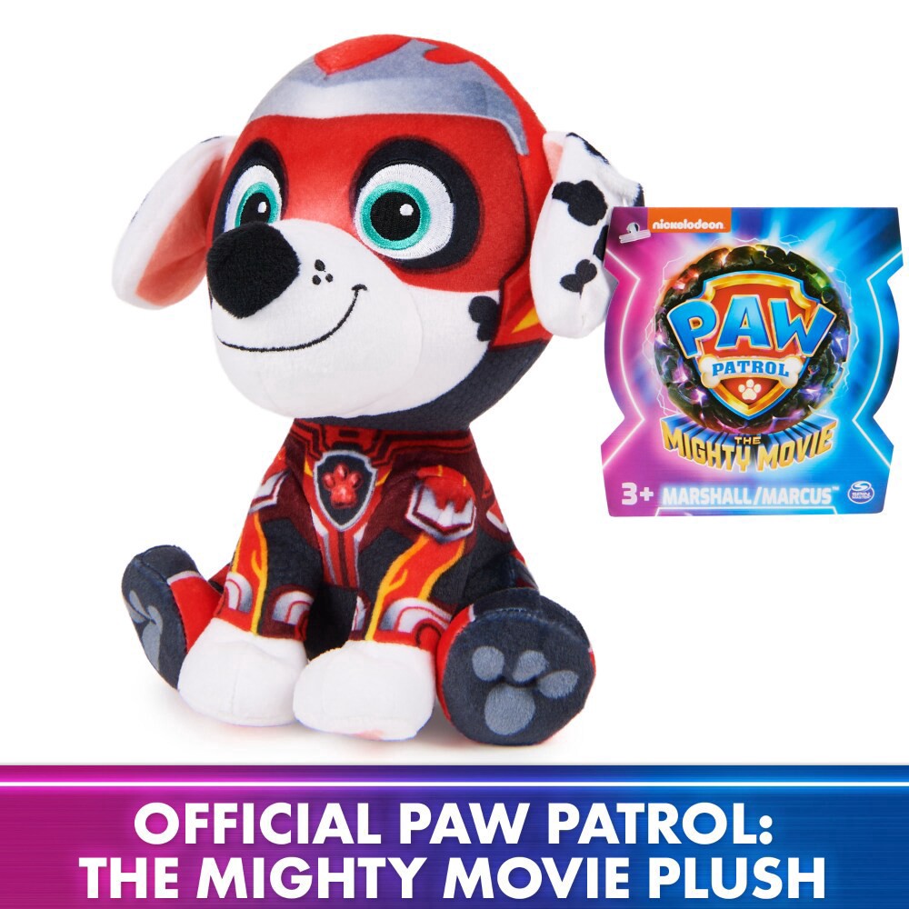 slide 3 of 4, Nickolodeon™ Paw Patrol The Mighty Movie Marshall / Marcus™ Plush Toy, 7 in