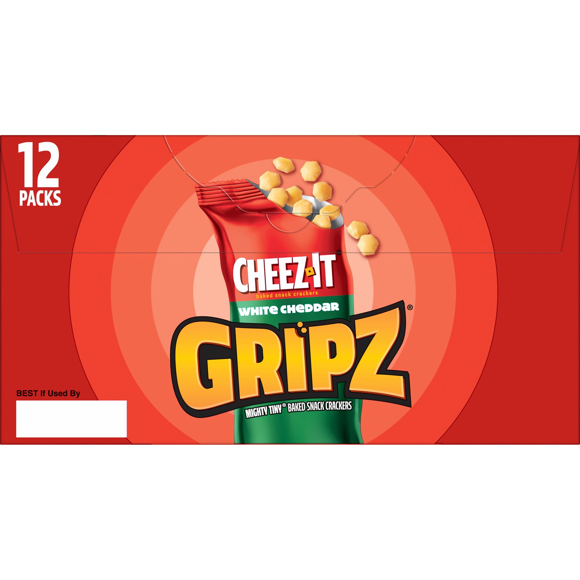 slide 2 of 7, Cheez-It Gripz Crackers White Cheddar 10.8oz, 12 ct