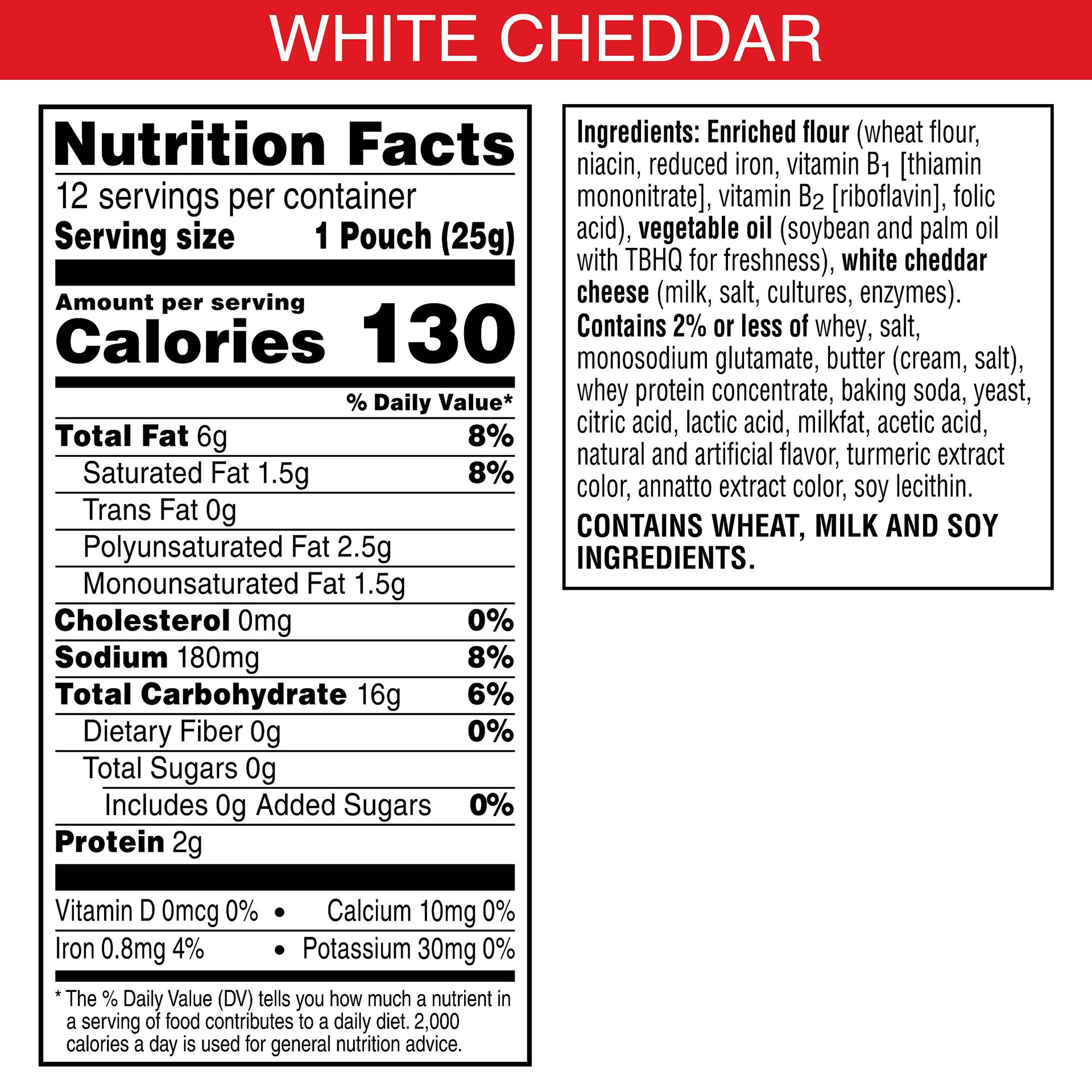 slide 7 of 7, Cheez-It Gripz Crackers White Cheddar 10.8oz, 12 ct