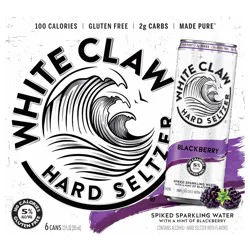 White Claw Hard Seltzer Blackberry 6 Pack