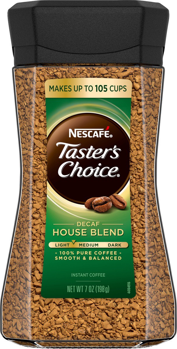 slide 9 of 9, Nescafé Taster's Choice Decaf House Blend Instant Coffee 7 oz, 7 oz