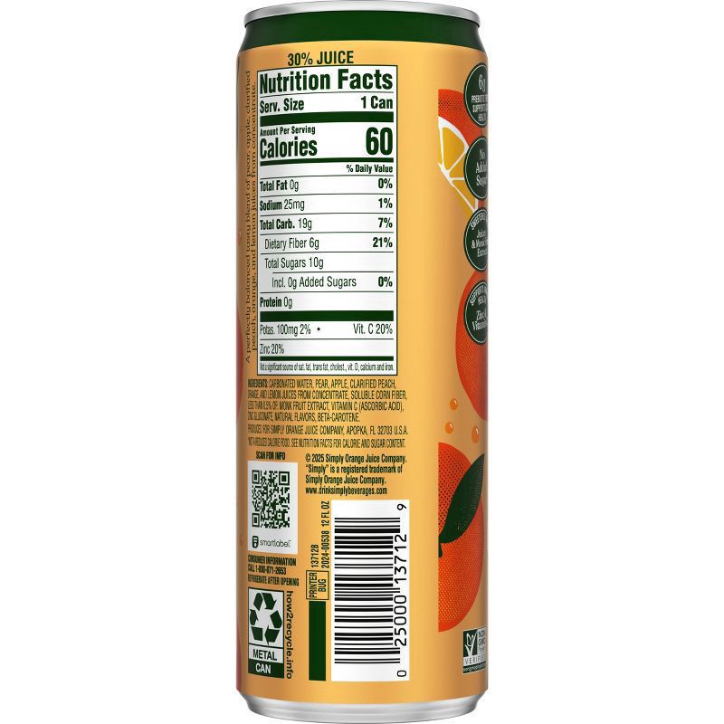 slide 5 of 11, Simply POP Prebiotic Soda Citrus Punch Can, 12 fl oz, 12 fl oz