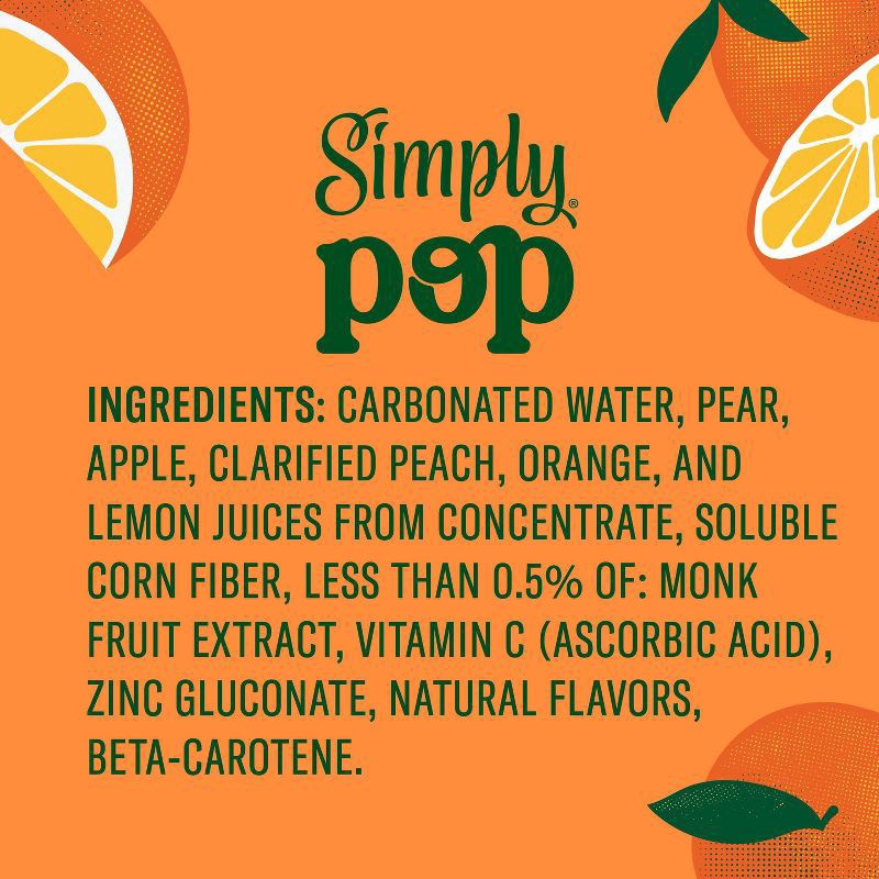 slide 10 of 11, Simply POP Prebiotic Soda Citrus Punch Can, 12 fl oz, 12 fl oz