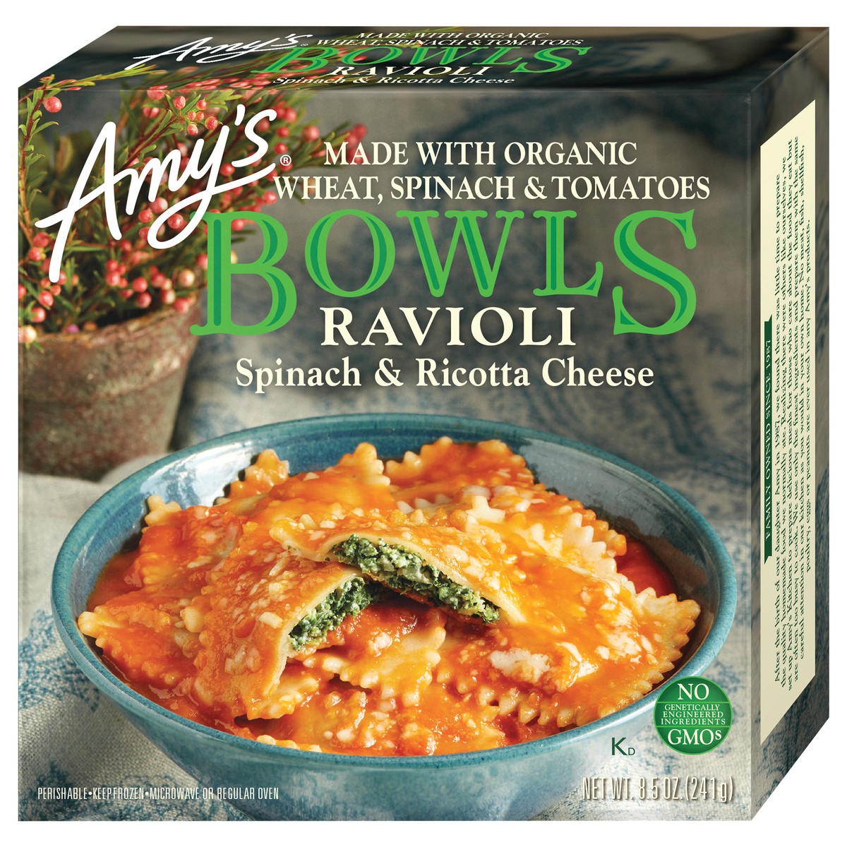 slide 2 of 4, Amy's Kitchen Spinach Ravioli Bowl, 8.5 oz