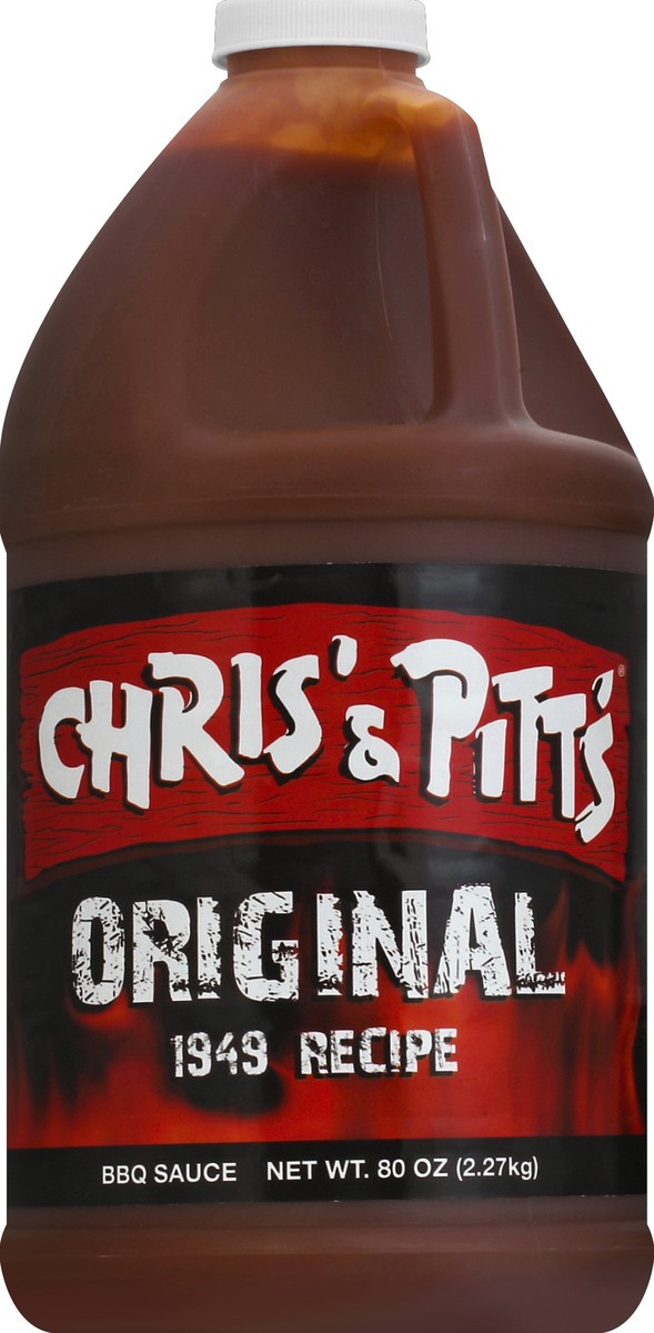 slide 2 of 2, Chris' & Pitts BBQ Sauce 80 oz, 80 oz