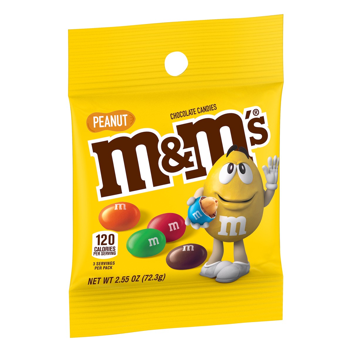 slide 10 of 10, M&M's Peanut Chocolate Candies 2.55 oz, 2.55 oz