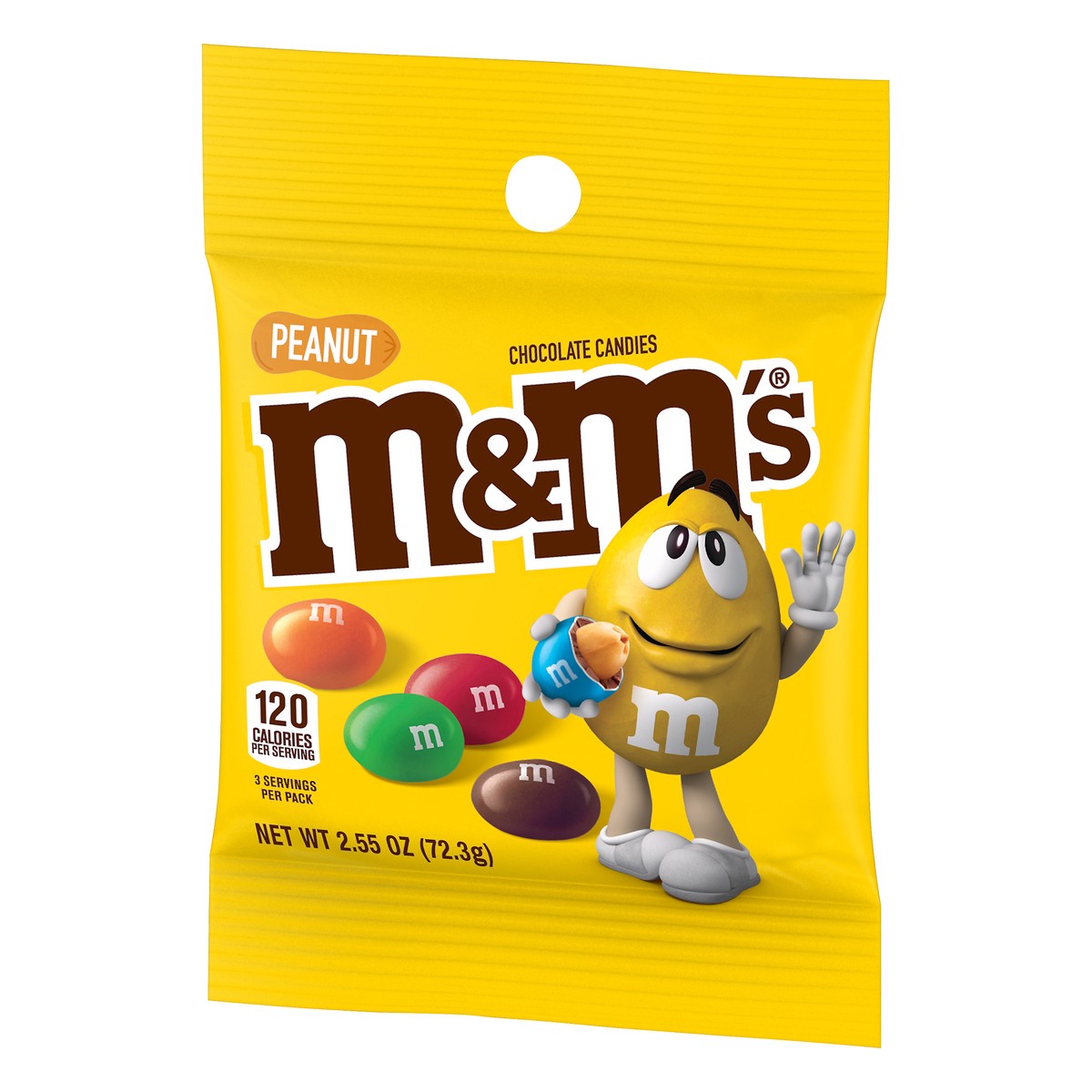 slide 9 of 10, M&M's Peanut Chocolate Candies 2.55 oz, 2.55 oz