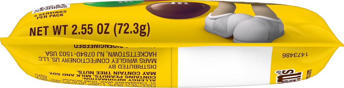 slide 8 of 10, M&M's Peanut Chocolate Candies 2.55 oz, 2.55 oz