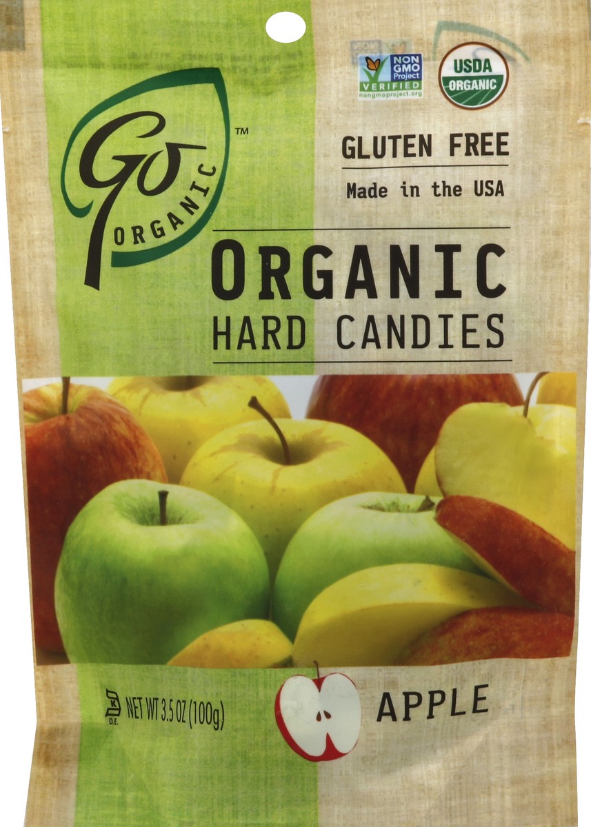 slide 2 of 2, GoOrganic Hard Candies, Organic, Apple, 3.5 oz