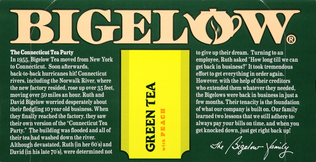 slide 5 of 11, Bigelow Green Tea with Peach - 20 ct, 20 ct