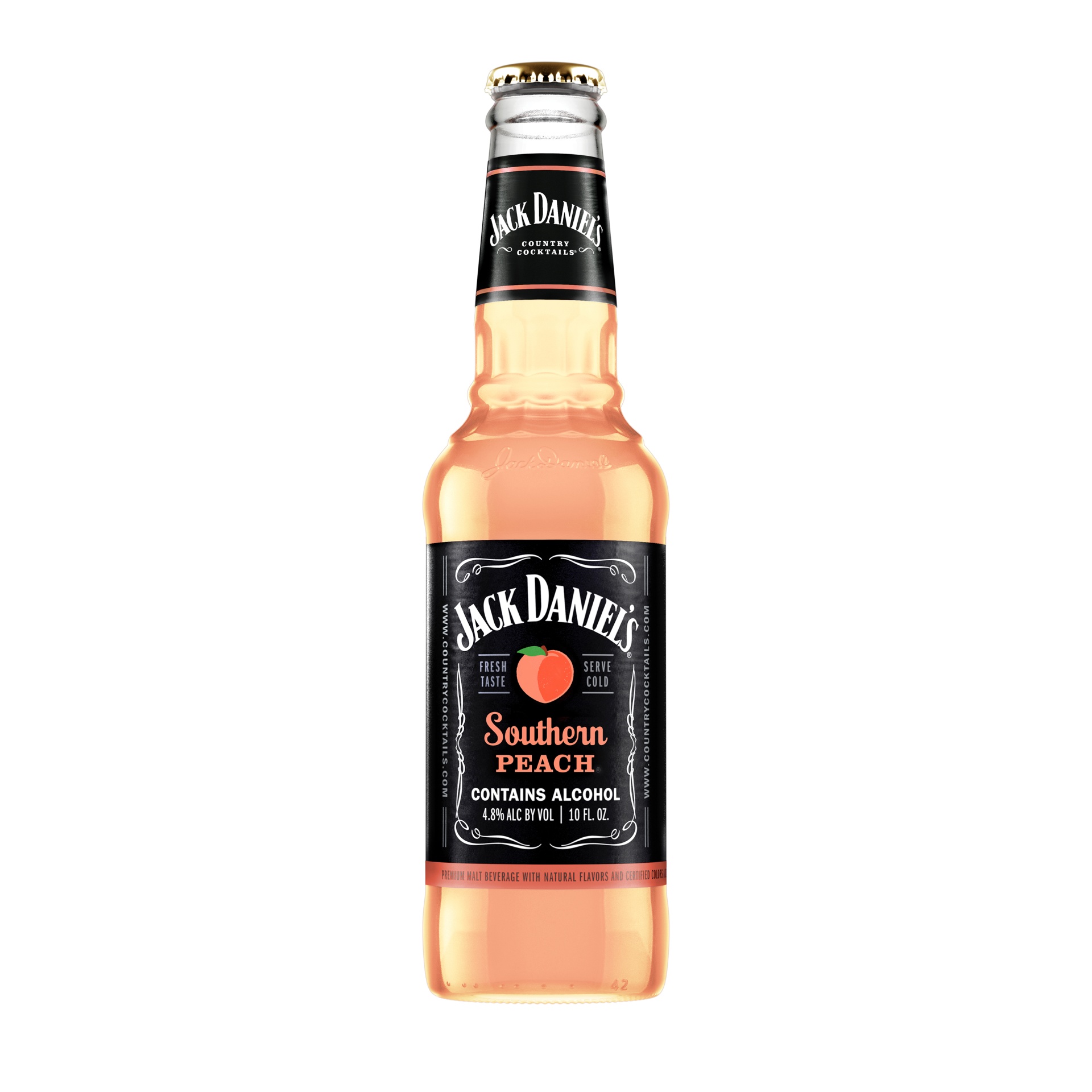 slide 1 of 1, Jack Daniel's Country Cocktails Southern Peach Malt Beverage, 6 ct; 12 fl oz