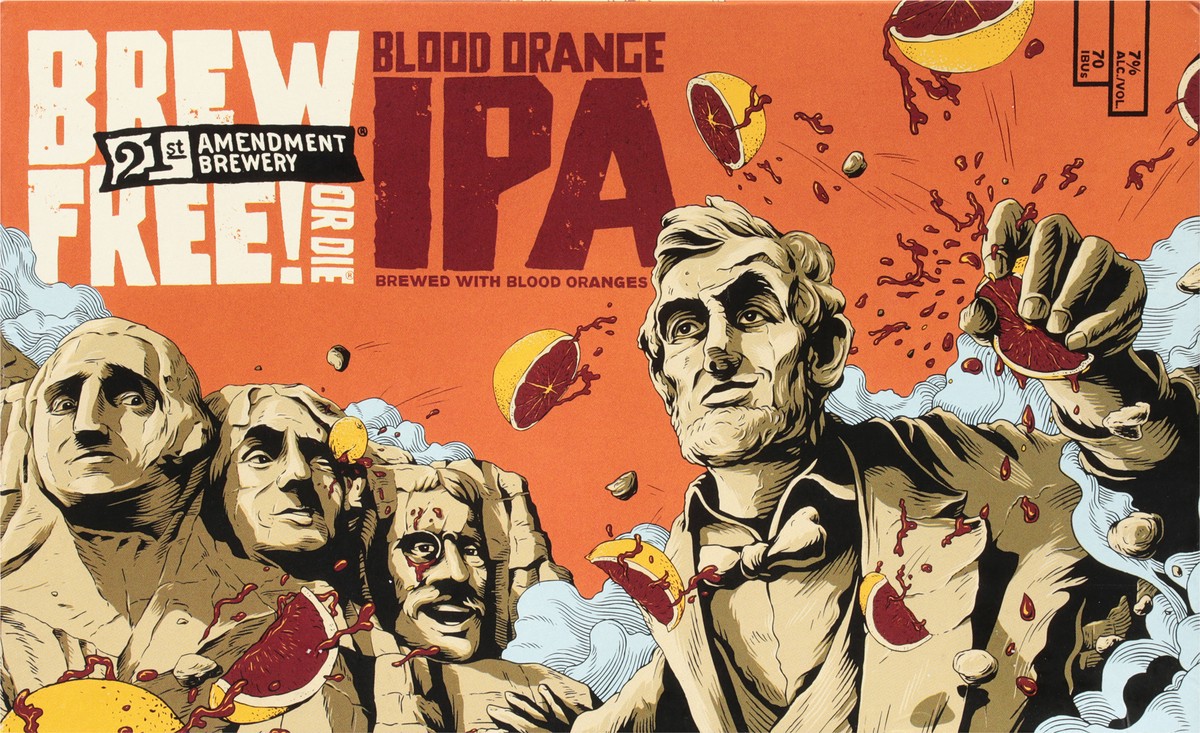 slide 6 of 9, 21st Amendment Brewery Blood Orange, 6 ct; 12 oz